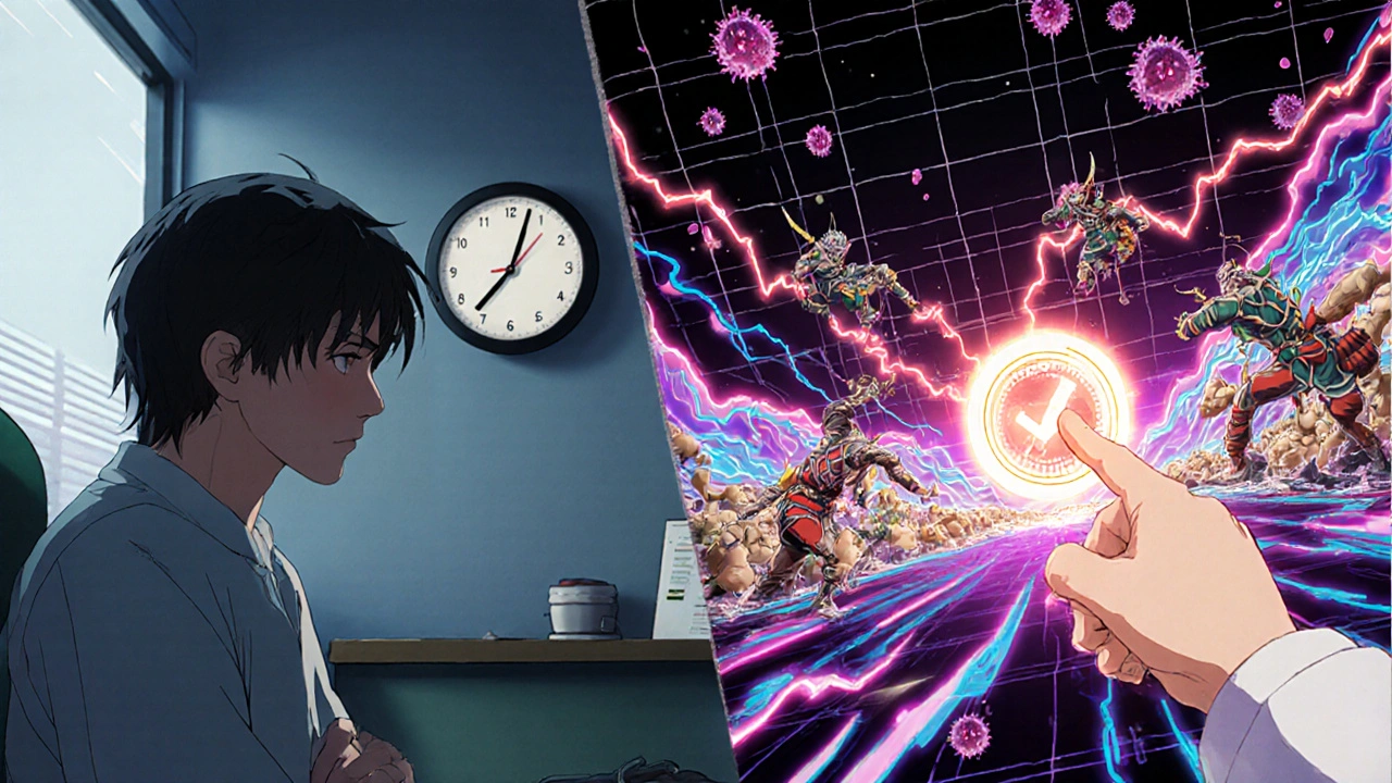 Dynamic graph of bone turnover markers rising and falling like energy waves in a clinical setting.