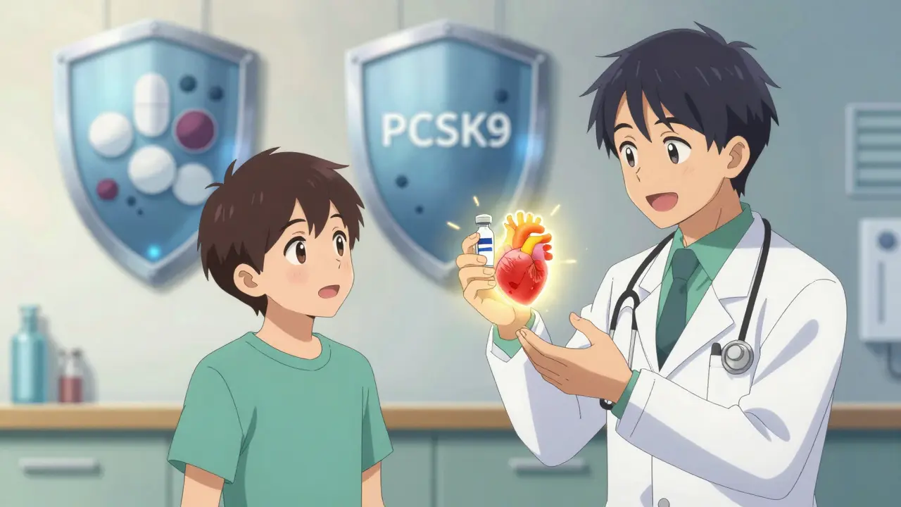 Anime doctor and patient discussing heart health treatments
